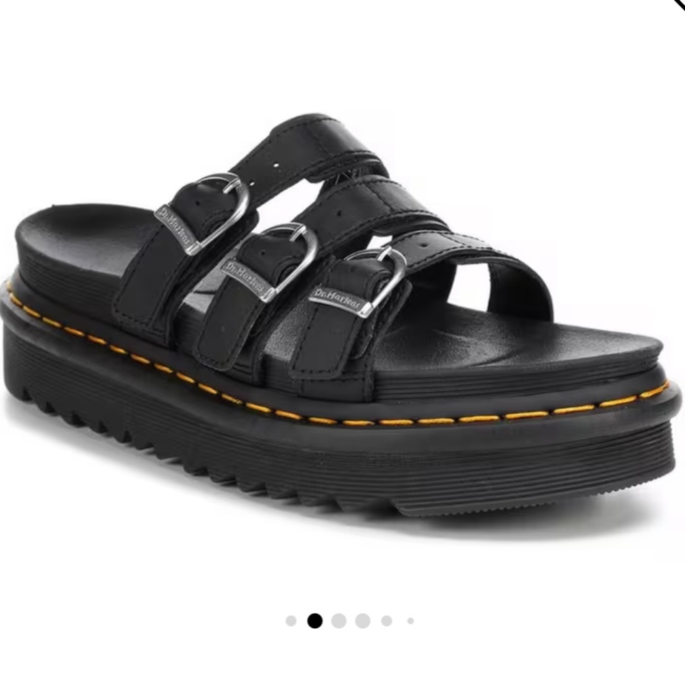 Dr. Martens Blaire Black Platform Sandals
